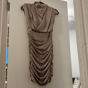 Aritiza Gold Mini Dress